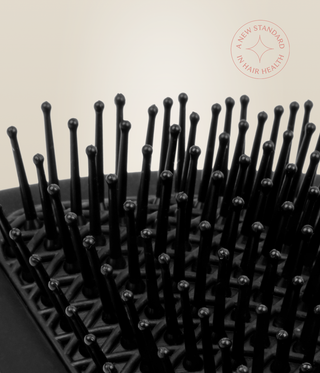 Close-up of the MicroCell Cushion Brush's rounded bristle tips.